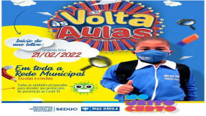 Escolas e creches da rede municipal de Dias d'Ávila iniciam as aulas dia 21 de fevereiro
