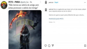 Usando nome da PM, conta não-oficial promete vingança após mortes de agentes na Bahia