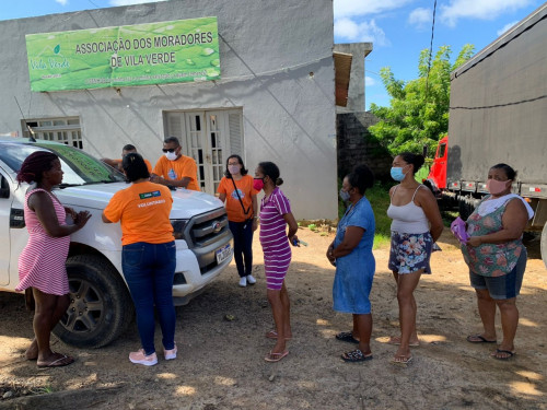 Zona rural de Cama&ccedil;ari &eacute; contemplada com 2&ordm; dia de entrega itinerante dos cupons da Cesta de P&aacute;scoa
